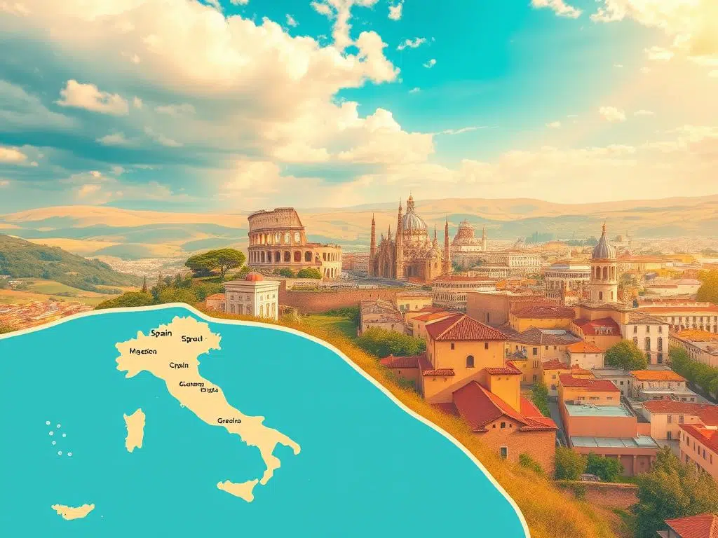 جدول سياحي اسبانيا وايطاليا 15 يوم