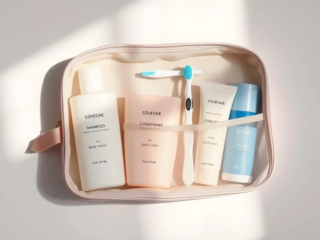 مستلزمات حقيبة السفر للعناية الشخصية