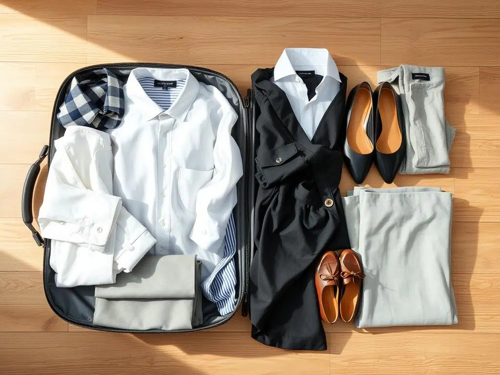 مستلزمات حقيبة السفر للملابس والأحذية