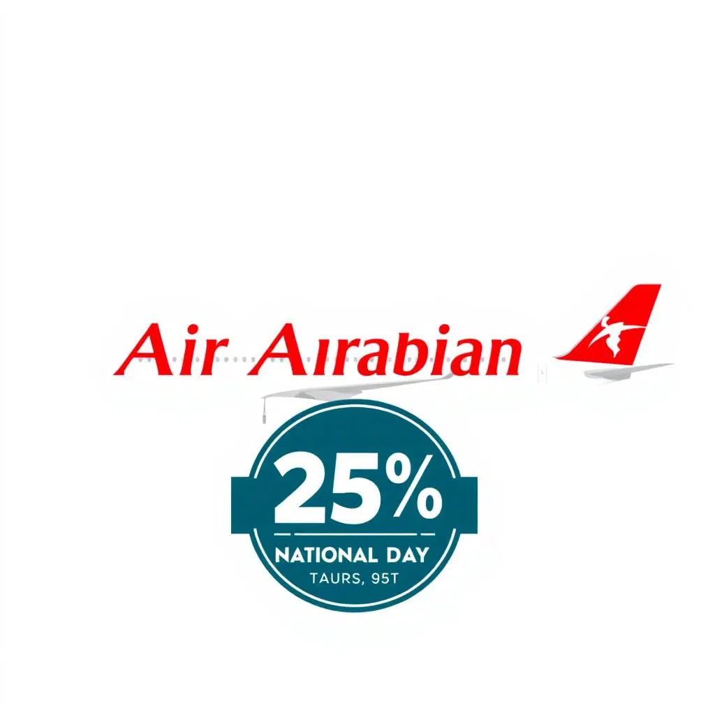 شعار العربية للطيران مع عروض اليوم الوطني 95 شعار العربية للطيران مع عروض اليوم الوطني 95